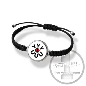 Bransoletka (paracord/silikon + stal) - wersja 4