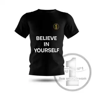 Koszulka "Believe in yourself" czarna