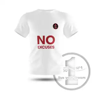 Koszulka "No excuses" biała