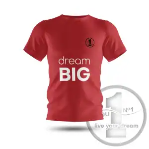 Koszulka "Dream big" czerwona